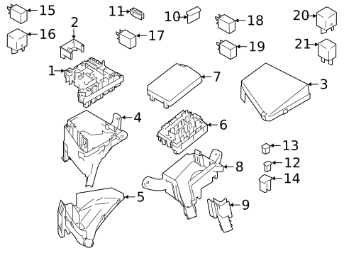 Fuse & Relay for 2022 Subaru Legacy #0