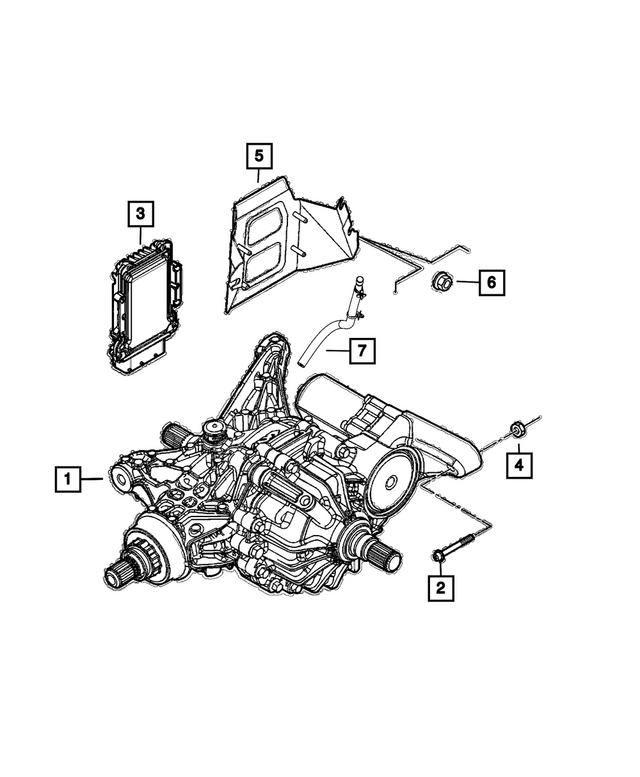 68470608AA - Differential and Drive Line: Awd Driveline Module for Mopar Image