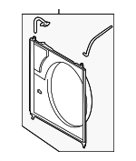 167110S011 - Cooling System: Shroud Assembly for Toyota: Sequoia, Tundra Image
