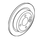 34216799371 - : Disc Brake Rotor Rear- SOLD INDIVIDUALLY for Mini: Cooper Clubman, Cooper Countryman Image