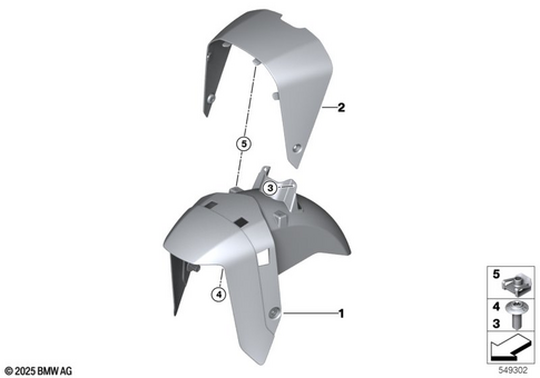 Front Wheel Fender for 2024 BMW-Motorrad R 1300 RT #0