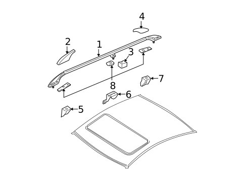 Luggage Carrier for 2008 Volkswagen Passat #0