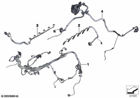 Engine Wiring Harness for 2015 BMW X3 28dX #0