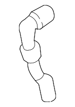 4L122058D - Cooling System: Front Hose for Volkswagen: Beetle, Golf, Golf SportWagen, Jetta, Passat Image