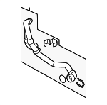 5K0122051P - Cooling System: Lower Hose for Volkswagen: Beetle, Jetta, Passat Image