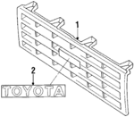 5311189127 - Body: Grille for Toyota Image