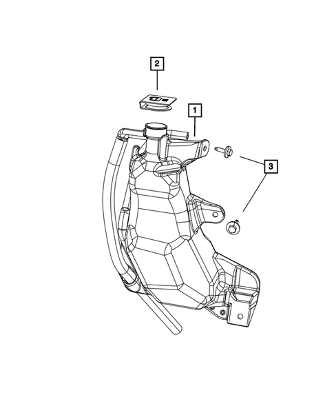 Engine Coolant Reservoir (Bottle) for 2011 Jeep Grand Cherokee #0