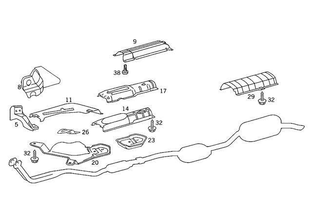 2019902436 - Exhaust System: Bolt for Mercedes-Benz: 190, 190D, 190E, 200, 200D, 260E, 280S, 280SE, 280SEL, 300CE, 300D, 300E, 300SE, 300SEL, 300TD, 300TE, 380SE, 380SEC, 380SEL, 380SL, 560SEC, 560SEL, 560SL Image image