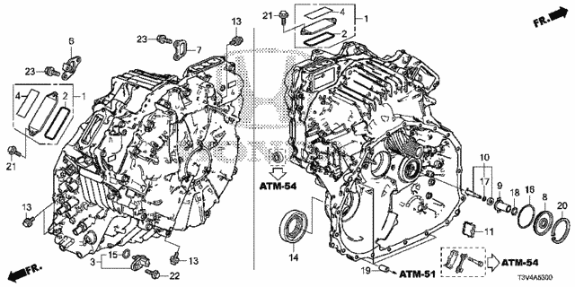 AT Motor Components (E-CVT) for 2014 Honda Accord #0