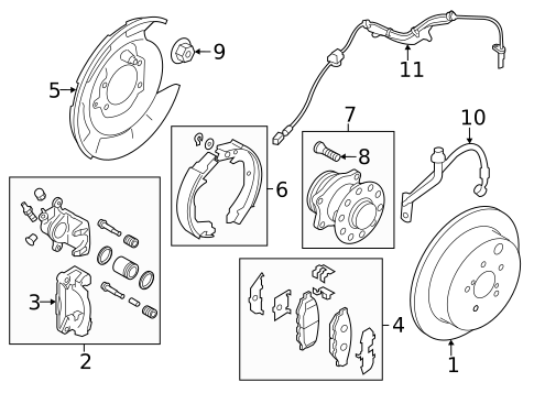 Brake Components for 2023 Subaru Crosstrek #1