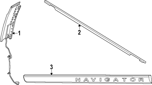 Exterior Trim - Front Door for 2025 Lincoln Navigator #0