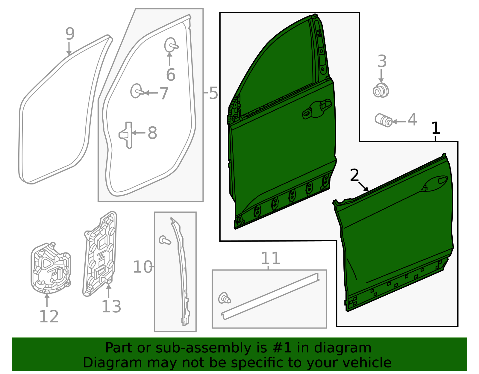 67010-T90-A00ZZ - Door Shell 2023-2026 Honda | Honda Parts Online