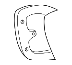 9243439000 - Electrical: Combo Lamp Assembly Mount Gasket for Hyundai: XG300, XG350 Image