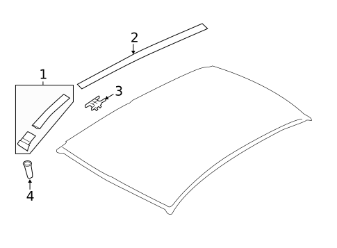 Exterior Trim - Roof for 2023 Subaru Crosstrek #0