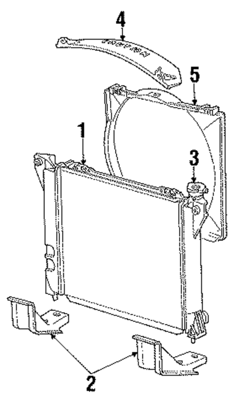 Radiator & Components for 1986 Ford Aerostar #1