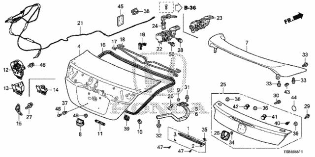 Trunk Lid (2) for 2015 Honda Civic #0