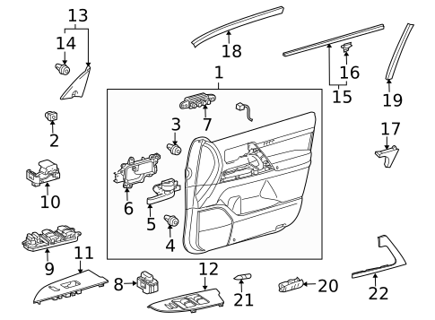 Front Door for 2009 Toyota Land Cruiser #1