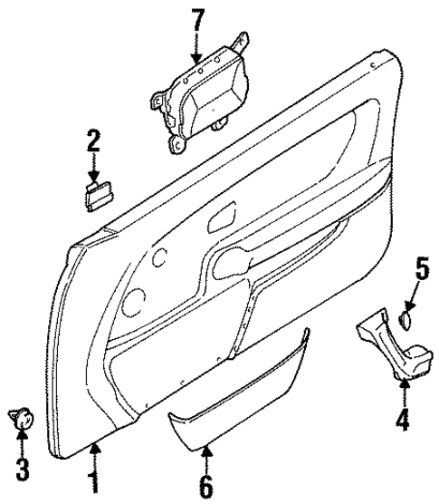 Interior Trim - Door for 1996 BMW 318ti #0