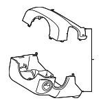 STCC10 - Steering: Motorcraftâ„¢ Shroud Assembly for Ford Image