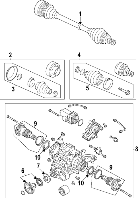 Drive Axles for 2022 Audi S7 Sportback #0