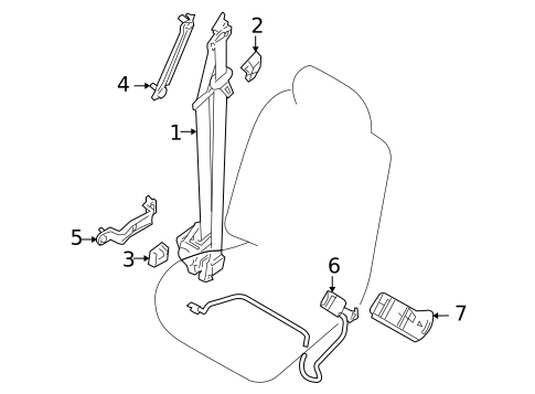 Seat Belt for 2009 INFINITI QX56 #2