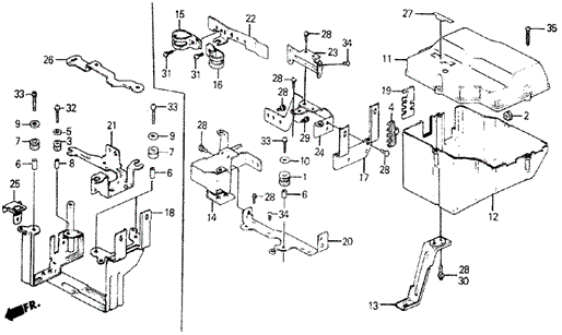 No. 2 Control Box Cover for 1984 Honda Wagovan #0