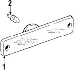 56001424 - Electrical: Side Marker Lamp for Jeep: Wrangler Image