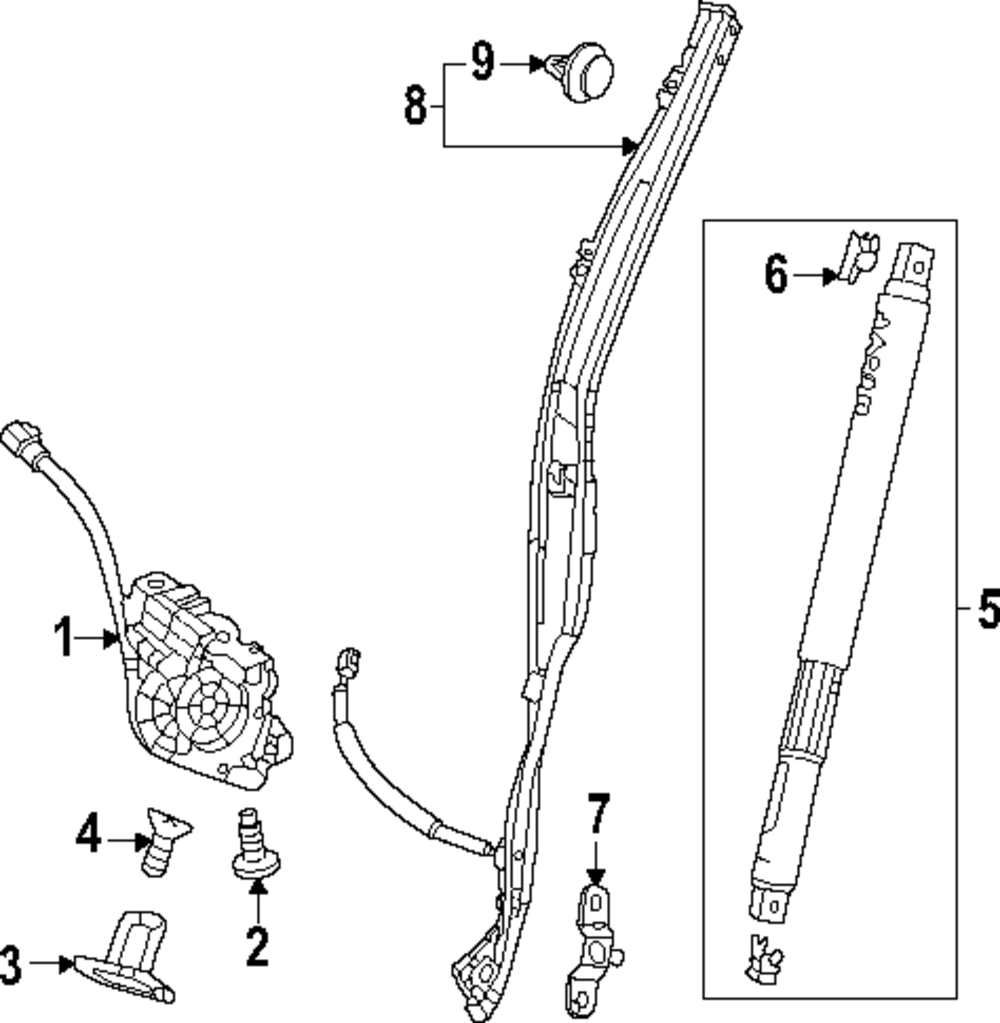 74954-3A0-A51 - 2023-2025 Honda CR-V - Pinch Sensor | Genuine Honda Parts