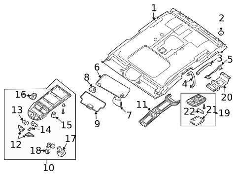 Interior Trim - Cab for 2010 Nissan TITAN #2