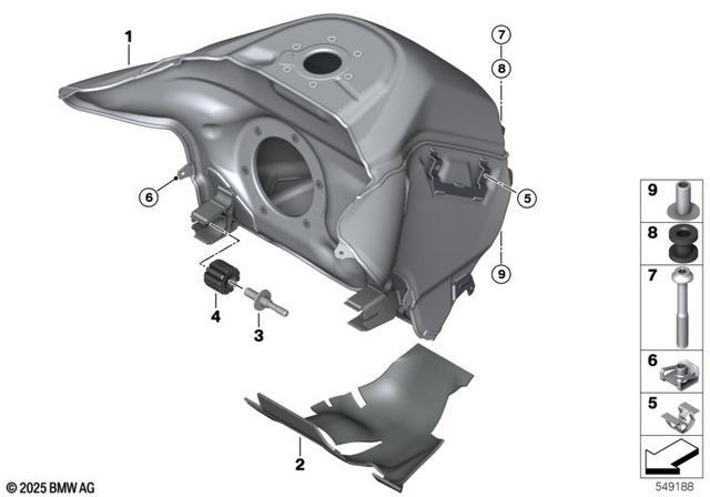 16117105878 - Fuel Supply: Pin Fuel Tank Front -  for BMW-Motorrad Image