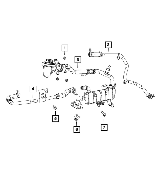 68298443AB - Cooling: Supply Tube Hose for Mopar Image