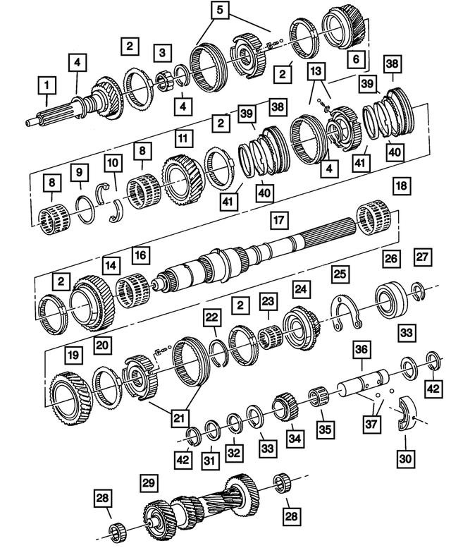 4897922AA - Manual Transmission 5 Speed: Snap Ring for Mopar Image