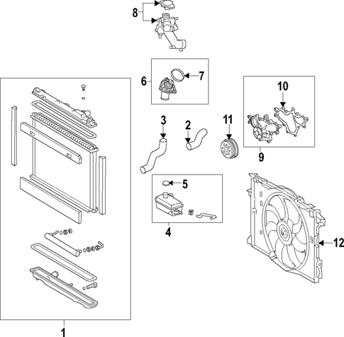 Water Pump for 2018 Lexus RX450hL #2