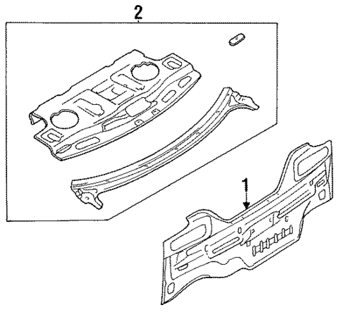 Rear Body for 1997 Nissan 240SX #0