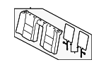 7107730M5021 - Body: Seat Back Cover for Lexus: GS F, GS350 Image