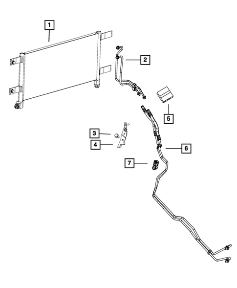 Transmission Oil Cooler, and Lines for 2018 Ram 2500 #0