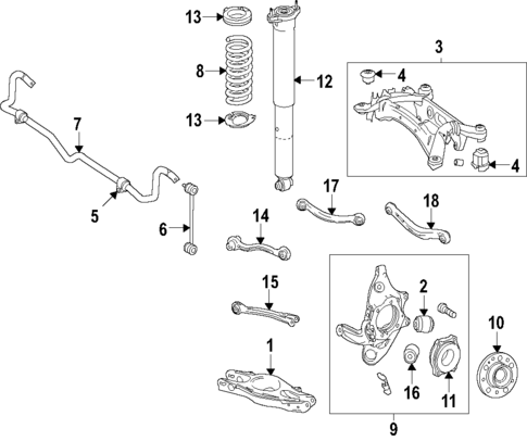 Rear Suspension for 2020 Mercedes-Benz E450 #10