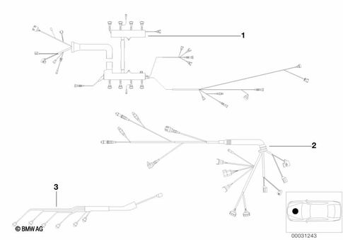 Engine Wiring Harness for 1998 BMW 540iP #0