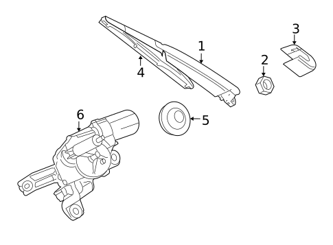 Wiper & Washer Components for 2007 Saab 9-3 #1