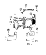 68473925AA - Interior Trim: Glove Box Door Bumper for Mopar Image