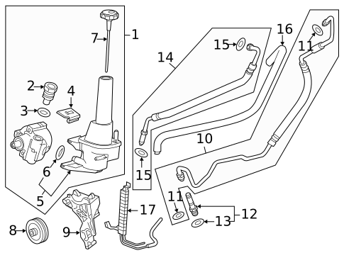 Pump & Hoses for 2014 GMC Sierra 2500 HD #0