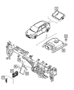 68606854AA - Electrical: Suspension Control Module for Mopar Image
