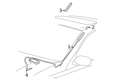 Antenna & Radio for 2000 Toyota Echo #0