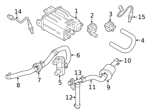 Emission Components for 2014 Nissan Pathfinder #0