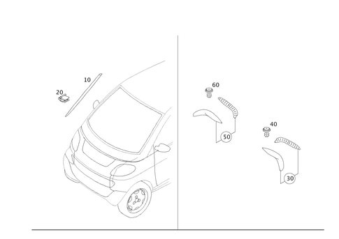 Paneling for a, B, C and D-Pillars for 2015 Smart Fortwo #0