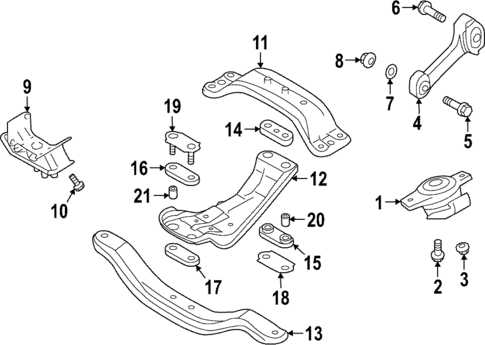 Engine & Trans Mounting for 2025 Subaru WRX #0