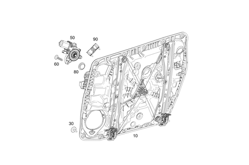Window Regulator for 2024 Mercedes-Benz GLB 35 AMG&reg; #0