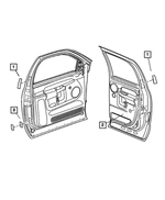 5056072AA - Labels All Vehicle Locations: Child Protection Lock Label for Mopar Image