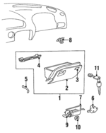8152734000AQ - : 1995-1998 Hyundai Sonata - Handle Cap for Hyundai: Sonata Image