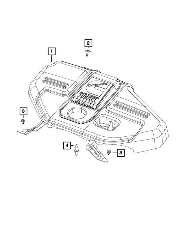 4627632AC - : Engine Cover for Mopar Image